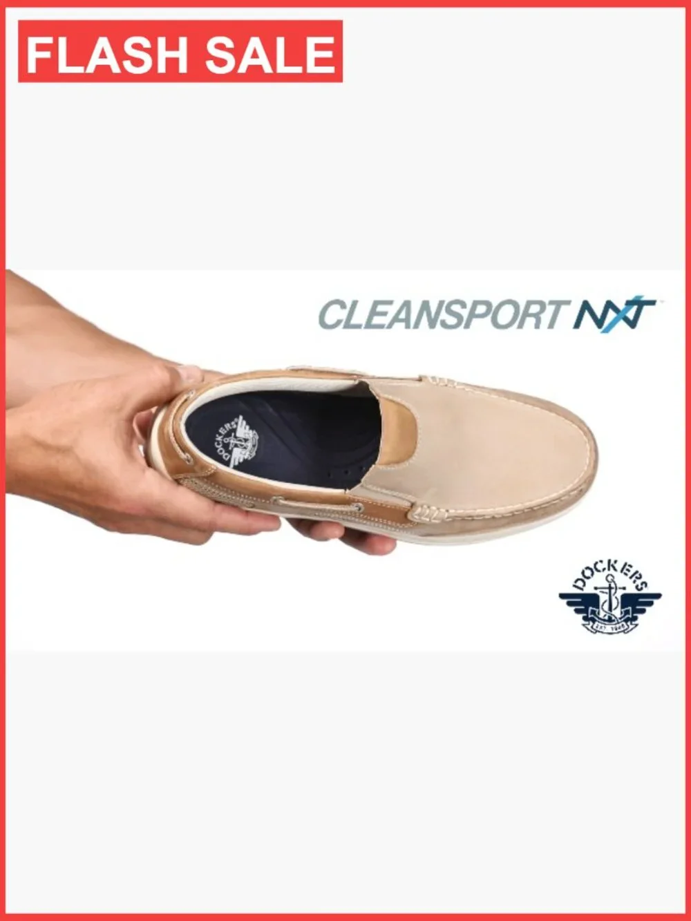 Men's Boat Shoes - Water Resistant Leather Loafers with Cushioned Insole